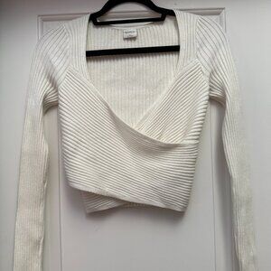 Abercrombie & Fitch Criss Cross Crop Sweater (S)